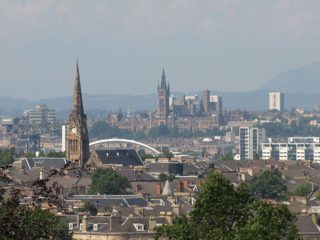 downtown Glasgow Scotland